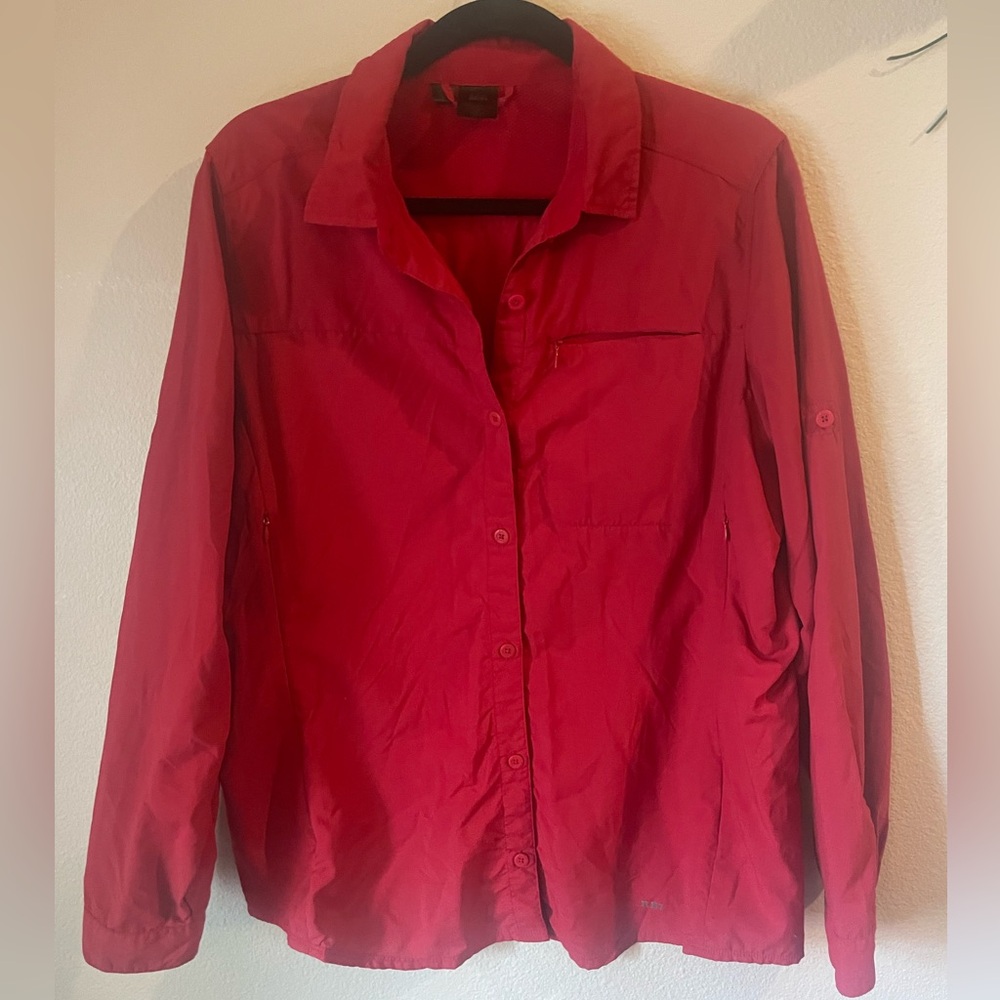REI Vibrant Red Mesh Shirt